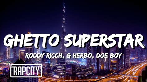 lyrics ghetto superstar